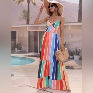 Colorful maxi sundress